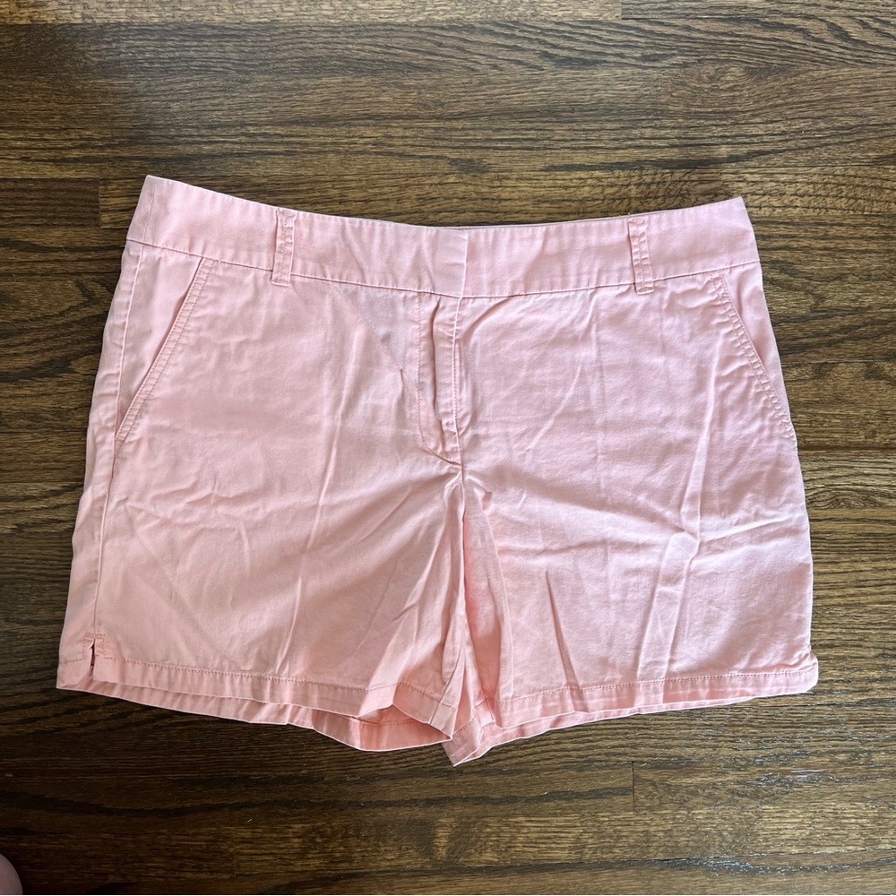 LOFT Outlet 6" Cotton Shorts Peach Pink size 12 VGUC